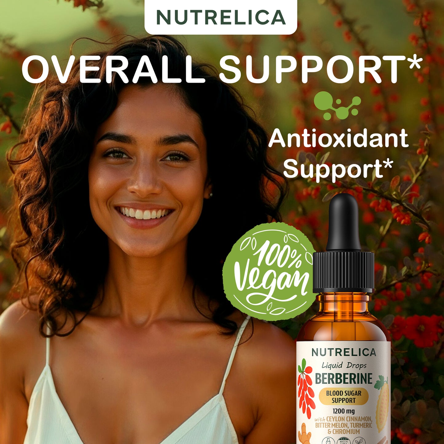 Berberine with Ceylon Cinnamon, Bitter Melon, Turmeric & Chromium – Blood Sugar Balance