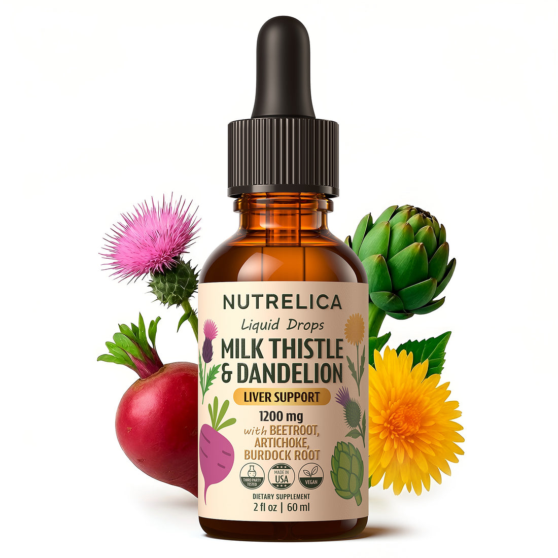 Milk Thistle & Dandelion with Beet Root, Artichoke & Burdock