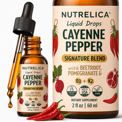 Cayenne Pepper with Beetroot, Pomegranate, Vitamin D3 & K2